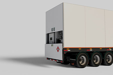 High capacity hydrogen trailer